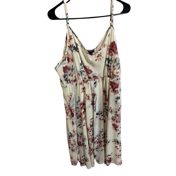 Torrid Women's 4 (26W, 4X) Midi Chiffon Pleated Dress Spaghetti Strap Plus - Picture 5 of 11